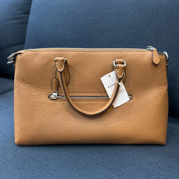 Tan Coach Saddle Bag - Image 2