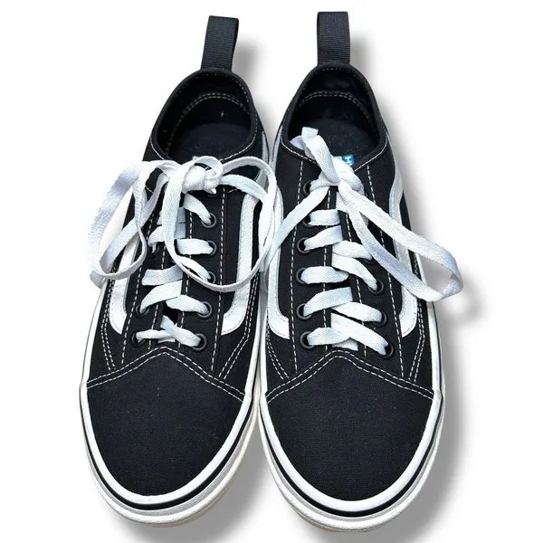 Vans UltraRange EXO Platform Black White Sneakers‎ Women 8 WaffleCup Skate Shoes - Image 2