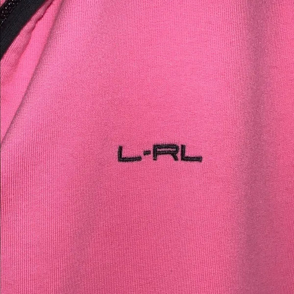 Lauren Ralph Lauren Pink and Black Athletic Jacket Zip Up 071426 - Image 3