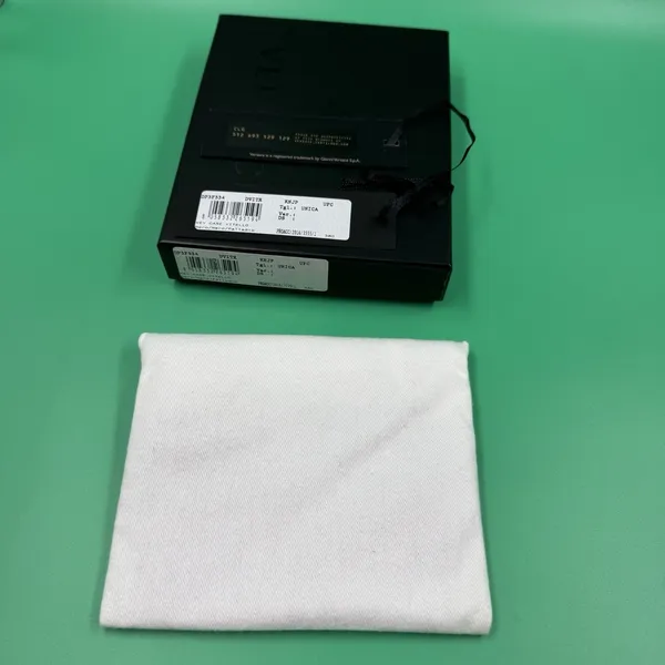 Versace Medusa Key Case Black Vitello New w/ Box Dust Bag Sealed Envelope Italy - Image 6