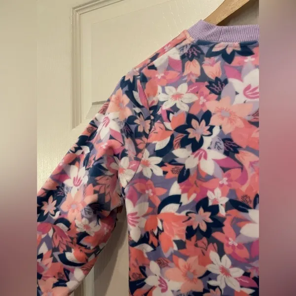 Vera Bradley Fleece Pajama Shirt - Long Sleeve‎ Rose Blush - Image 3