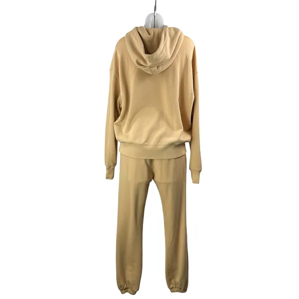 WeWoreWhat Tan Hoodie Hooded Sweatshirt Sweat Pants Two Piece Set Size XS/S - Image 3