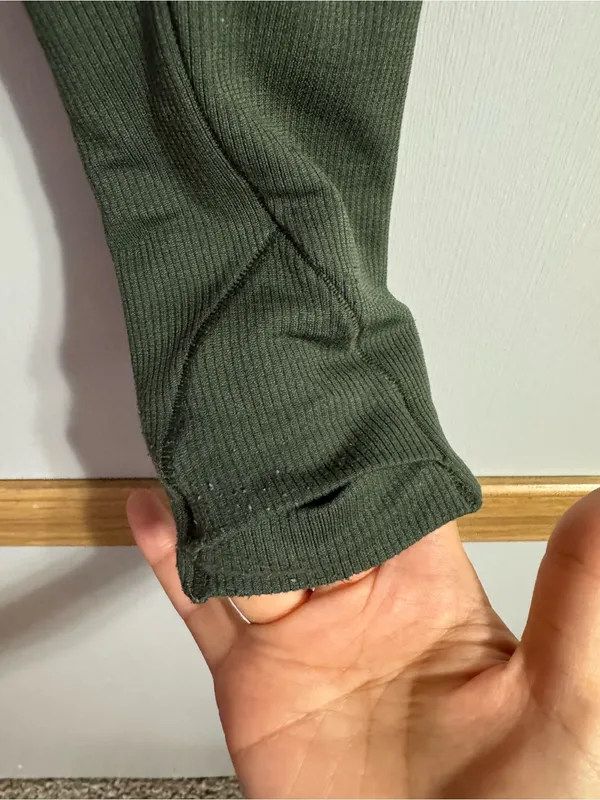 Lululemon Athletica Olive Green Swiftly Tech Long Sleeve Crew Shirt Size 6 - Image 7