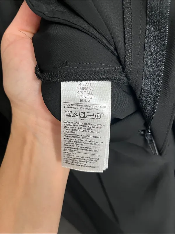 GAP Black Wide-Leg Dress Pants - Image 6