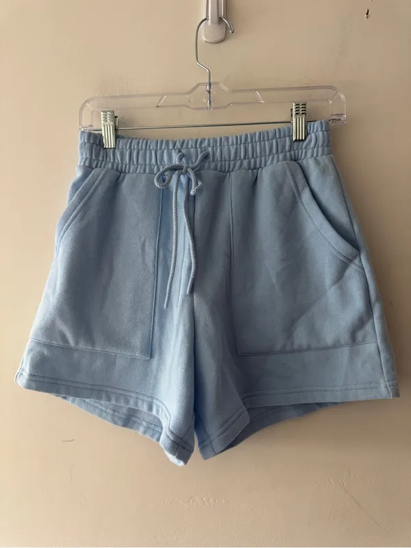 PINK Victoria’s Secret Blue Ivy Fleece Classic Shorts Cozy Lounge - Image 3