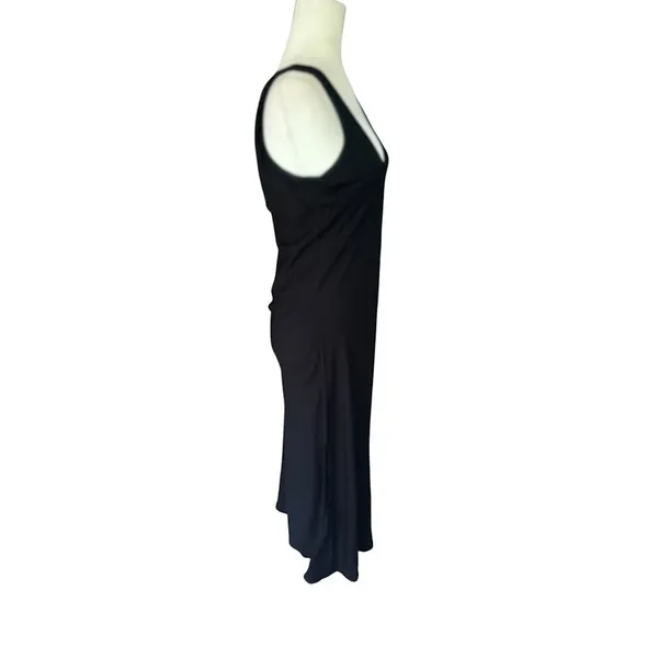 Vintage‎ April Cornell Maxi Dress Small Minimalist Black Whimsygoth Witchy Goth - Image 5