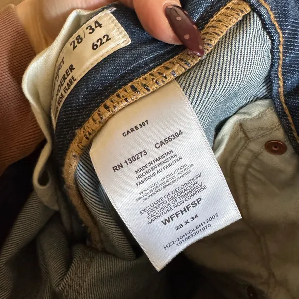 Wrangler Wanderer High‎ Rise Flare Jeans Size 28 x 34 Tall Dark Indigo 622 - Image 8