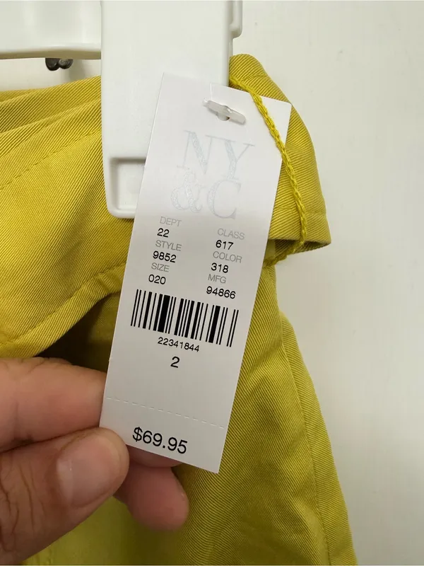 New. 7th avenue New York & company mustard yellow skirt size 2 - Image 5