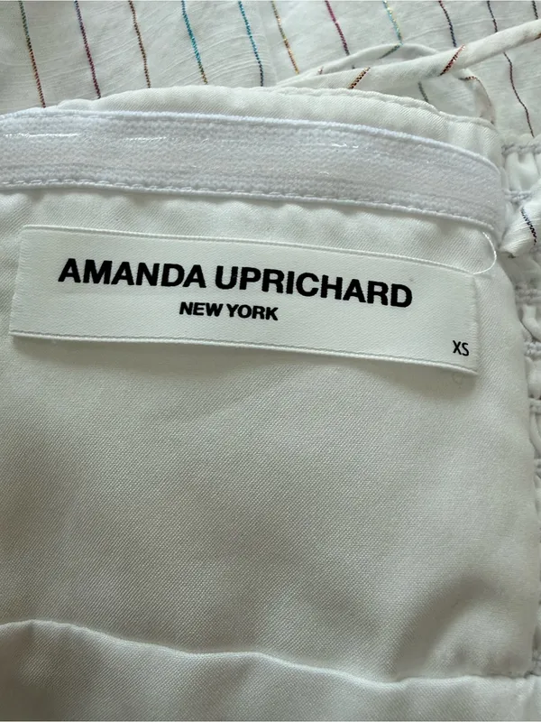 Amanda Uprichard Jojo White Pandora Striped Mini Size XS - Image 7