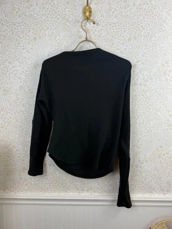 We The Free Black El Sol Layering Slight Crop Top - Size - Medium - Image 4