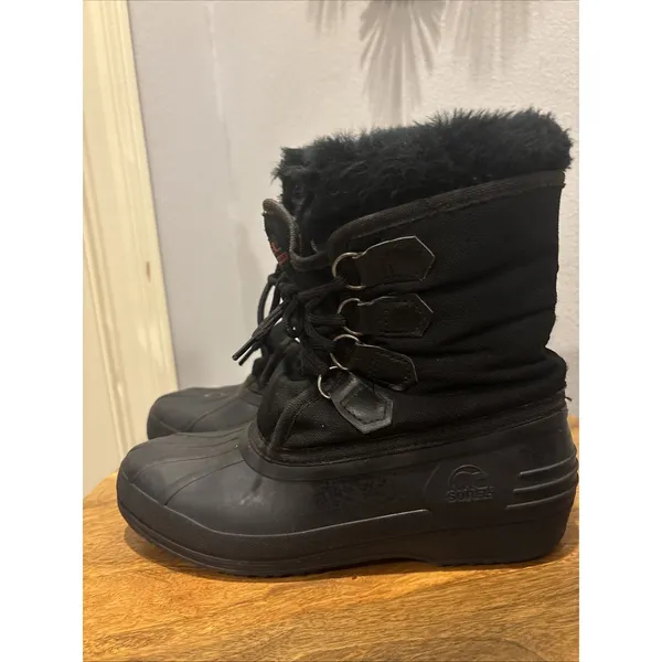 Sorel Women's Kaufman Canada Rubber Nylon Winter Felt Lined Snow Boots‎ Size 10 - Image 2