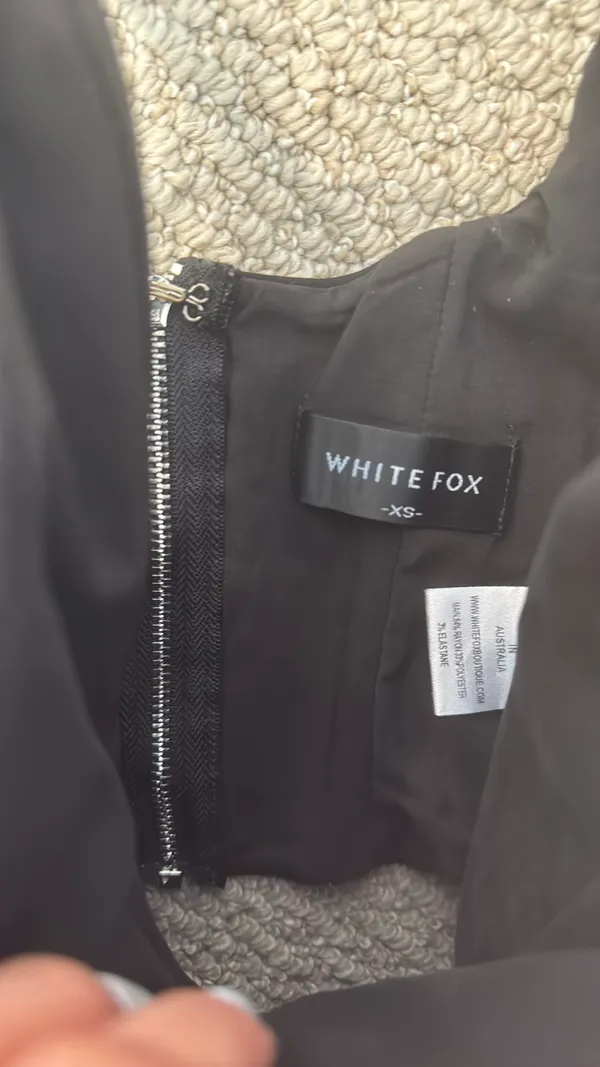 White Fox Corset Top Boutique Black - Image 2