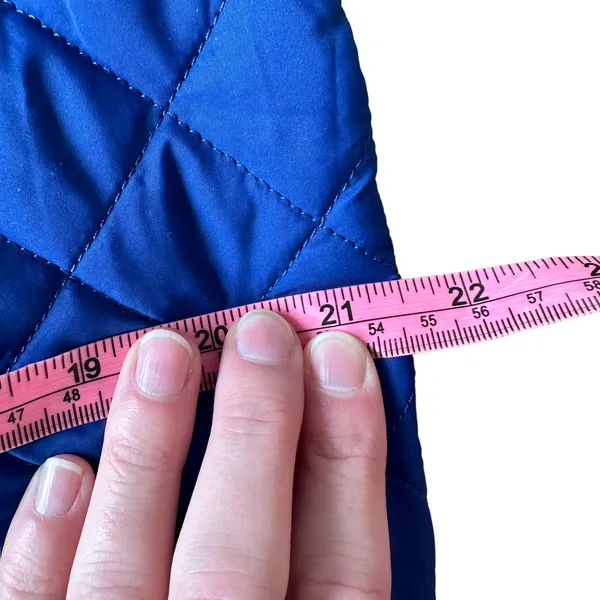 Active USA Quilted Blue Hooded Vest - Image 8