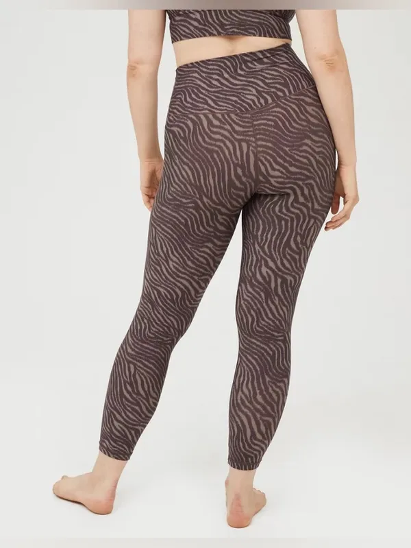 OFFLINE By Aerie Real Me High Waisted Printed Legging‎ Zebra Animal Print Size M - Image 2