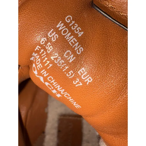 Coach Bootie Urban Hiker Shearling Suede Boot 6.5 Chestnut - Image 6