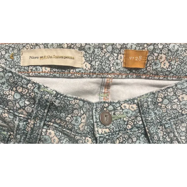 Anthropologie Pilcro Floral Jeans – Size 28 Boho Preppy Romantic Whimsical - Image 5