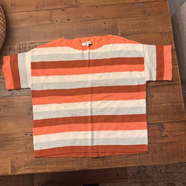 MADEWELL‎ Boxy Sweater Tee in Maggie Stripe - Image 3