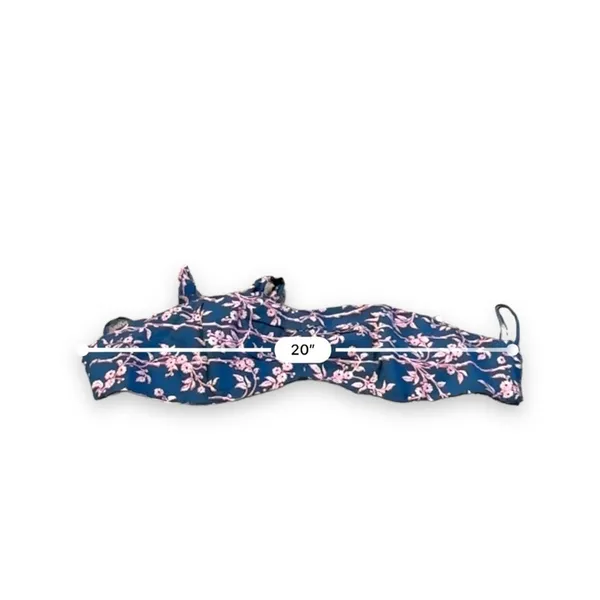 Free People Poolside Navy Blue & Pink Floral 3 Piece Set Sz‎ L - Image 14