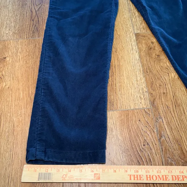 Lauren Jeans Co Navy Blue Twill Pants Womens 8 High Rise Straight Leg Cotton - Image 4