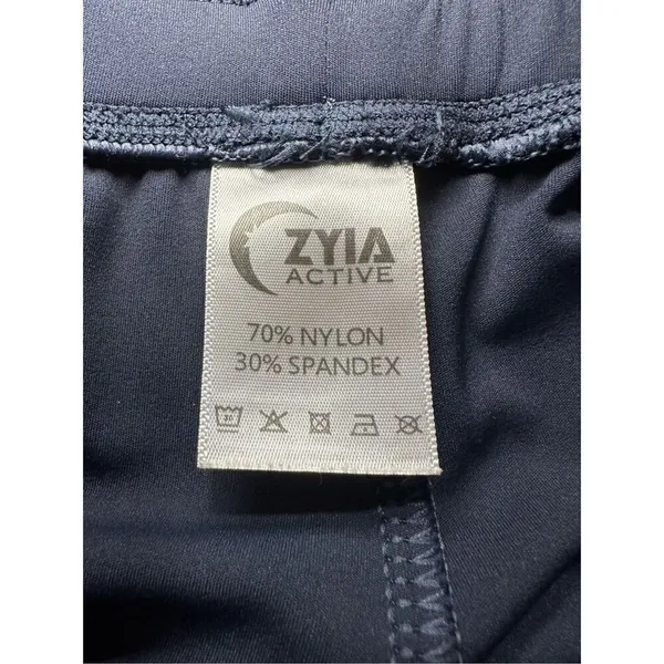 Zyia Active Ankle‎ Zip Jogger Pants Pull On Drawstring Navy Athleisure Women's S - Image 5