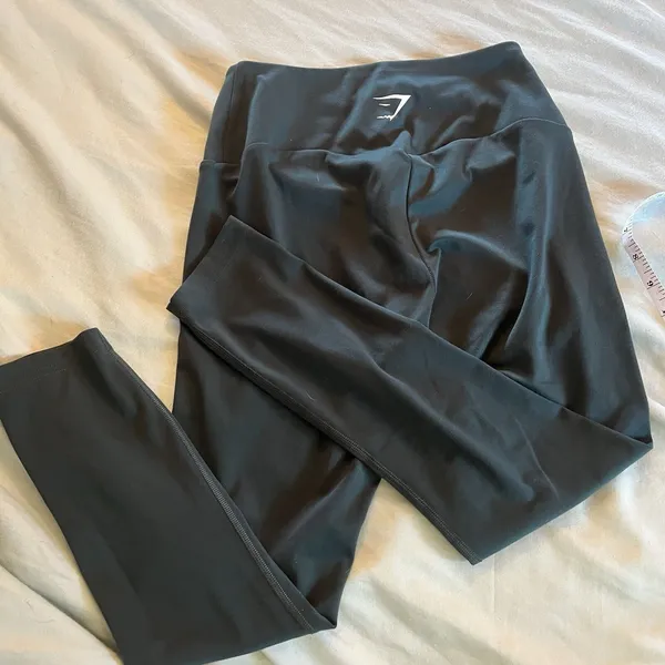 Womens Gymshark Size XXS Green High Waist 7/8 Leggings EUC - Image 6