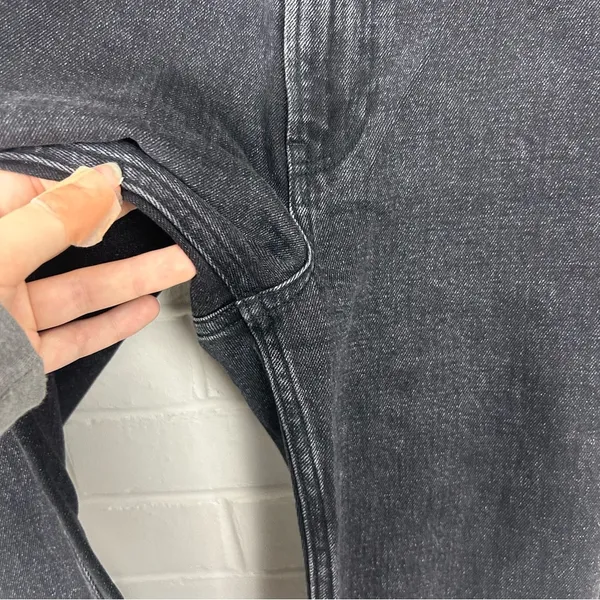 Abercrombie & Fitch Curve Love The 90s Slim Straight Cross Waist Jean Size 24 - Image 6