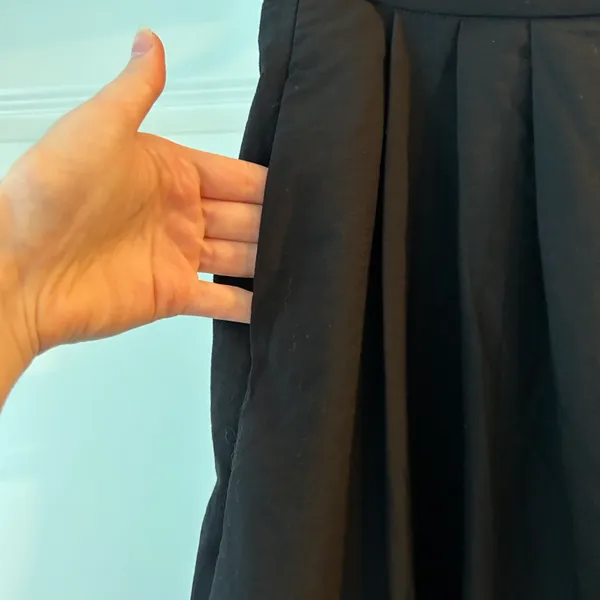 SHEIN Essnce Women's Solid Color Fold-Over Pleated Wide Leg Pants - Image 4
