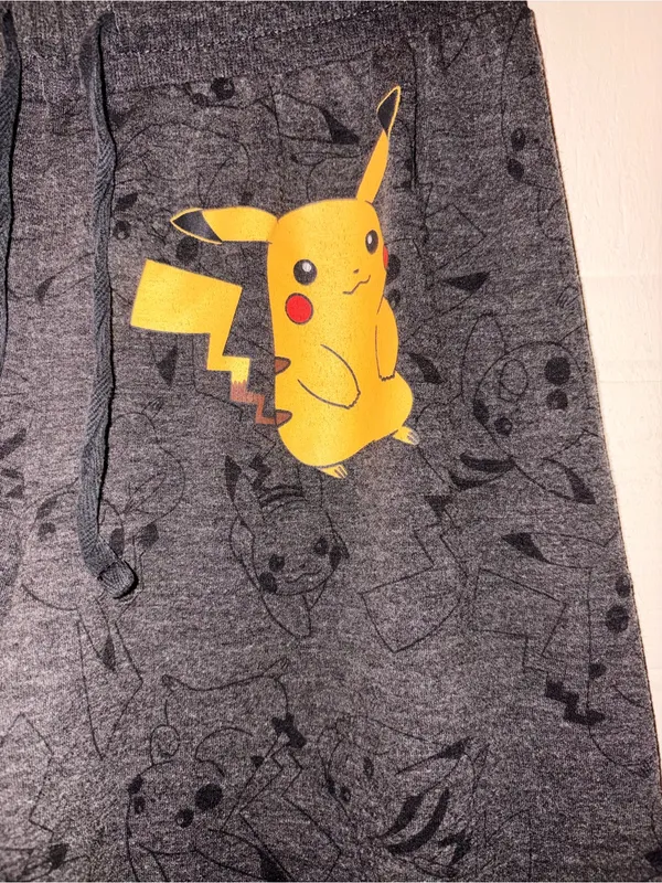 Pokémon Black Joggers with Yellow Pikachu Accent - Image 2