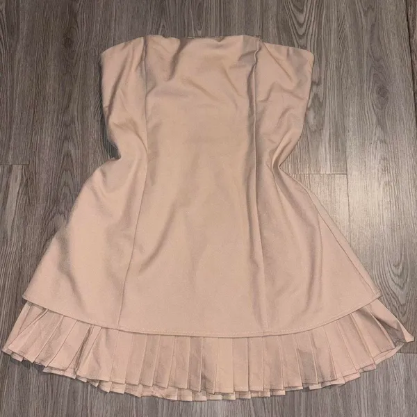 Princess Polly Believe My Mind Beige Strapless Playsuit - Image 5