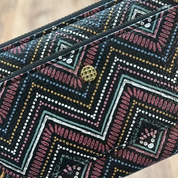 TIME AND‎ TRU | Woman's Multi-Color Victoria Dede Geometric Chevron Wallet - Image 4