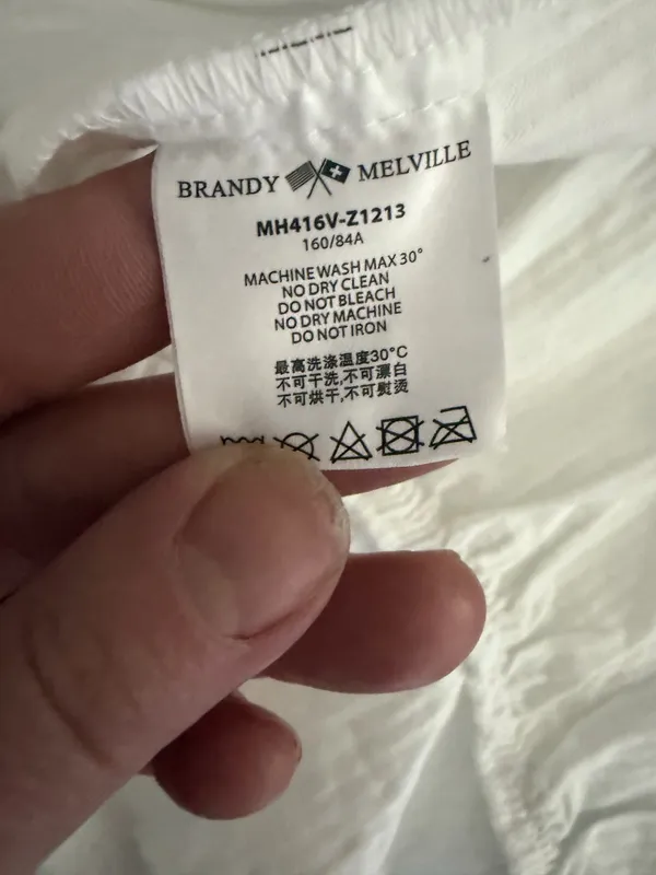 NWT Brandy Melville Tiana White Cotton Mini Dress One Size. - Image 10