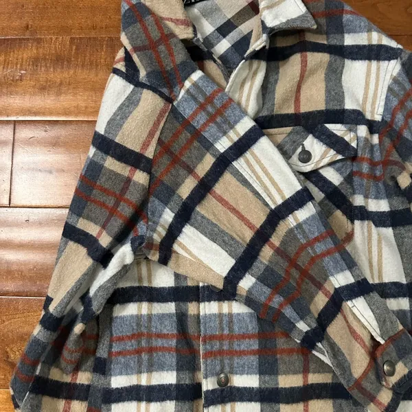 ZARA Plaid Button-Up Jacket - Image 3