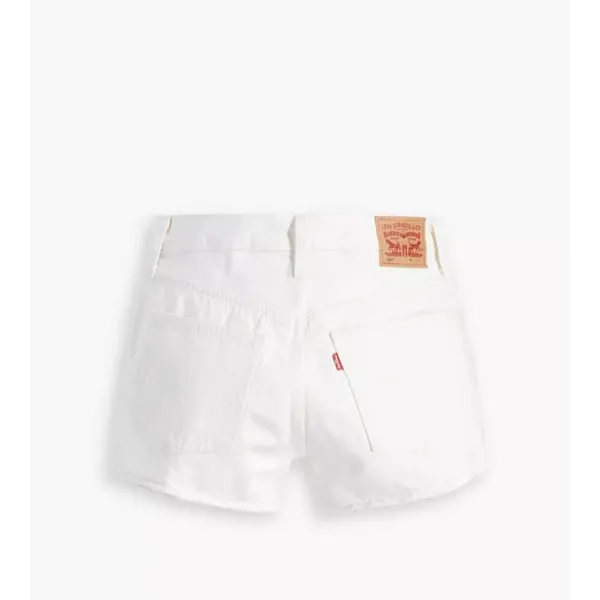 Levi's Premium 32 Women's 501 Original Fit High Rise Shorts White Clean Finish - Image 5
