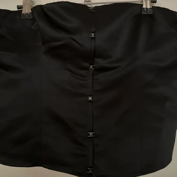 Reformation Jaclyn Satin Top - Black - NWT Size 12 - Image 8