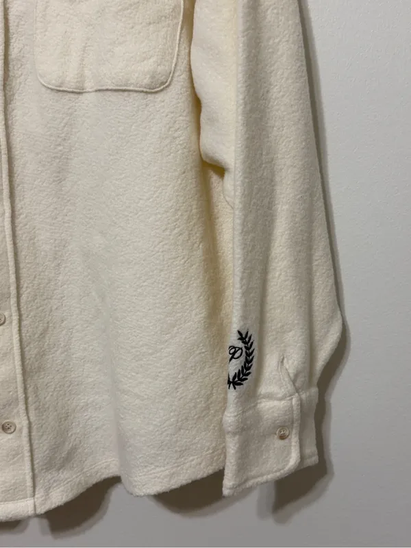 NWT PINK Victoria’s Secret Reverse Fleece Shacket Size XL Cream White NEW - Image 5