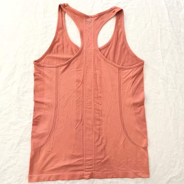 Lululemon Swiftly Tech Racerback Tank Top Womens 8 Pink Rose Clay Mesh‎ Athletic - Image 2