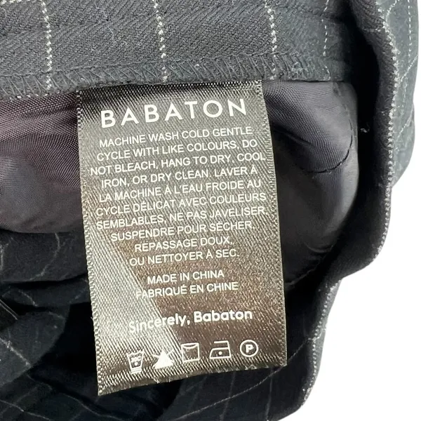 Aritzia‎ Babaton Conan Pants Windowpane Check Print Black Size 00 - Image 10
