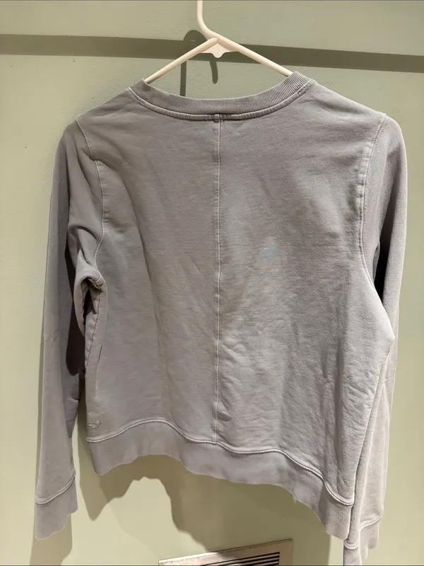 Athleta Gray Crewneck Pullover Sweatshirt - Image 3