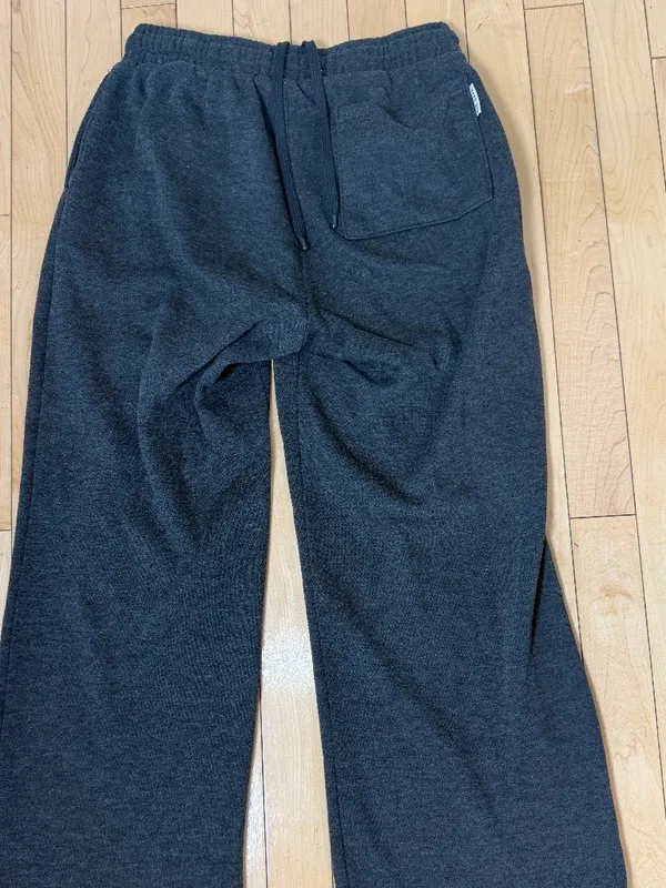 RAE DUNN Charcoal Grey Wide Leg Sweat Pants Size XS - Image 10