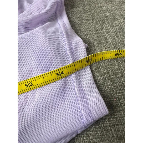 Womens Lg Lavender Ruched Cowl Neck Maxi Gown Sleeveless Purple Sexy Long Dress - Image 13