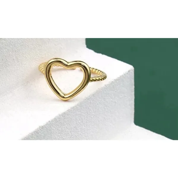 Boutique NEW Women's 14k Gold Plated .925 Twist Band‎ Ring, Adjustable - Image 9