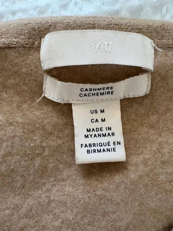 H&M Tan Cashmere Sweater - Image 2