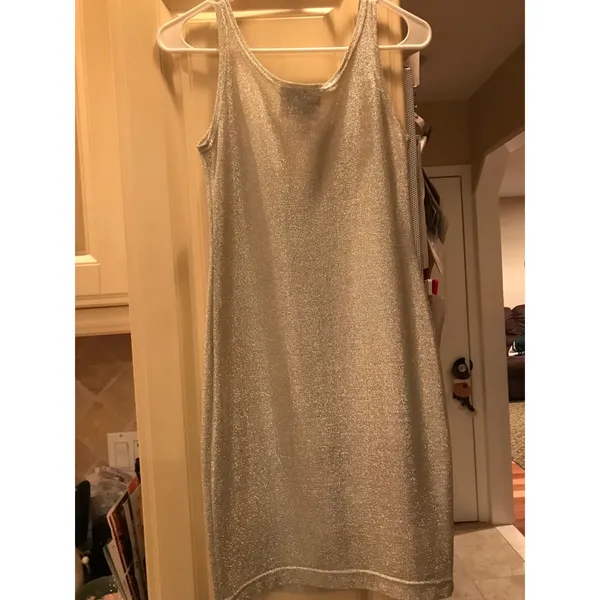 Women’s Silver Sparkly Dress Size Small. NWT AKA Los Angeles $52 - Image 2