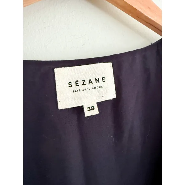 Sézane‎ | Sezane | Robe Aure Floral Mini Dress Navy | Sz 38 / US Sz 6 - Image 5