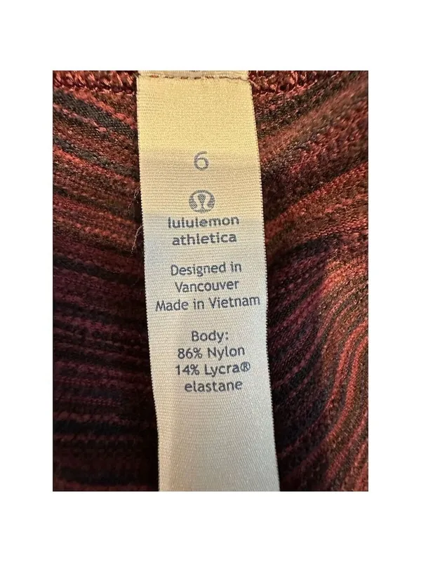 Lululemon Wunder Under High Rise Crop Leggings Red Size 6 Women's Activewear - Image 4