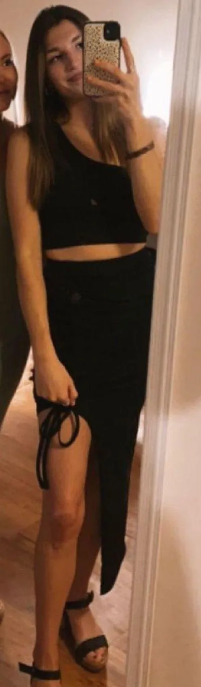 Black Long Skirt Size XS - Image 2