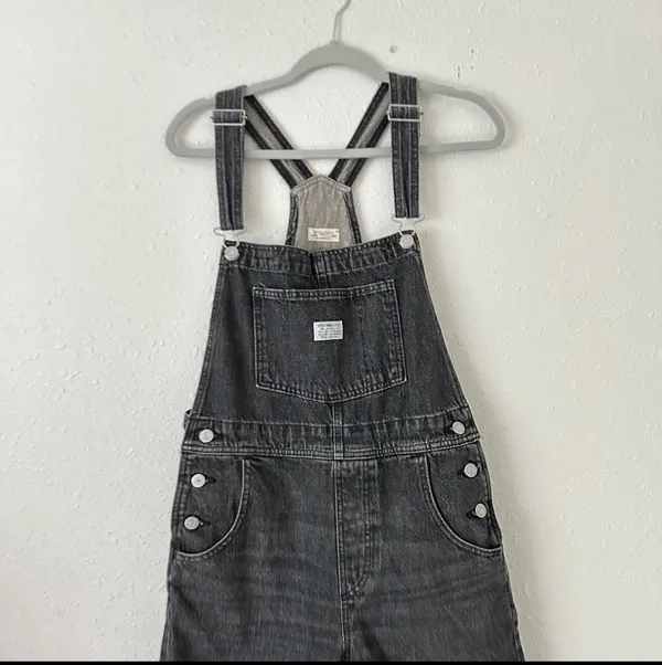 Levi’s X Free People Vintage Black Overalls / Shortalls - Image 5