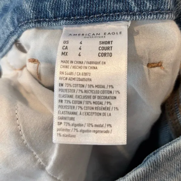 American Eagle Curvy Mom Jeans Size 4‎ Short - Image 8