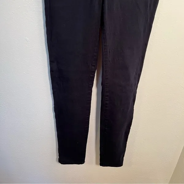 L.O.G.G. H&M Women's‎ Size 6 Skinny Chino Pant Navy Blue Stretch Cotton - Image 4