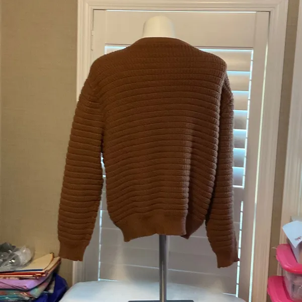 SHEIN Brown Women's Cardigan Sweater - Image 3